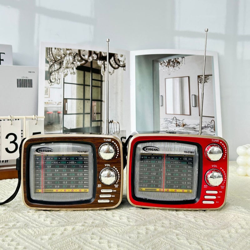 Selling Portable Retro Radio With Bluetooth Mp3 Player Charging Multi-Band Radio Ornaments - Image 2
